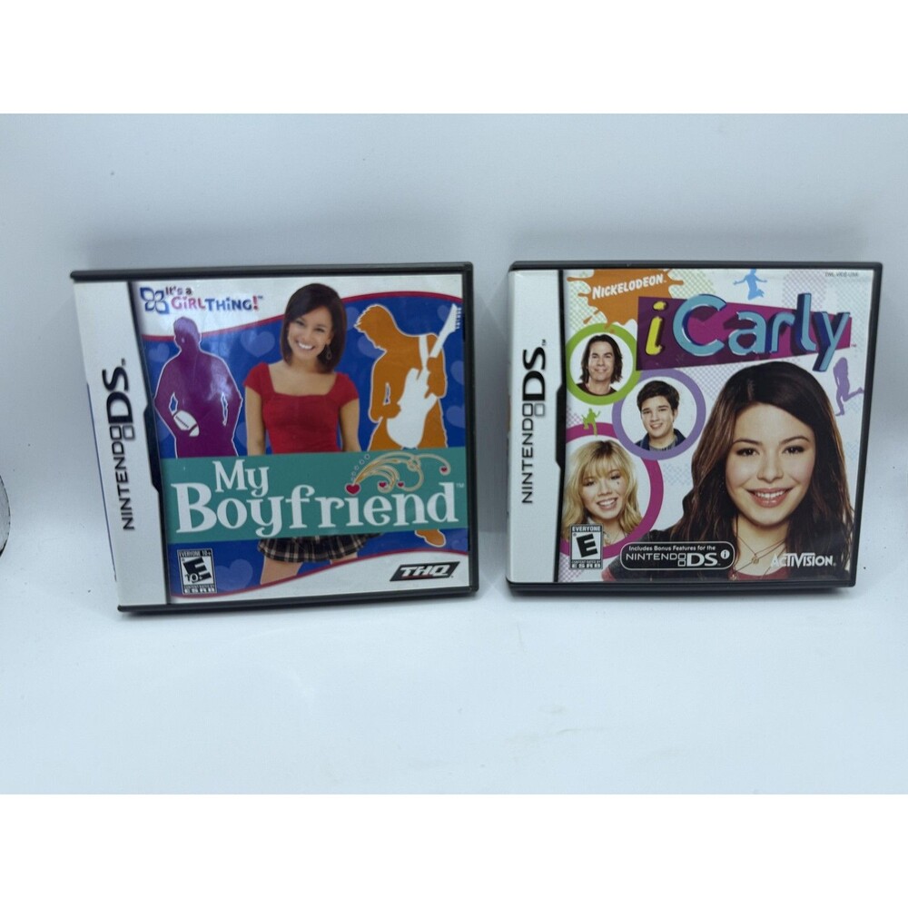 ICarly My Boyfriend Nintendo DS Game Lot Nickelodeon THQ Activision E Kids TEST